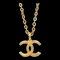 CHANEL Mini CC Chain Pendant Necklace Gold 376/1982 113254 1
