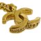 CHANEL Mini CC Gold Chain Pendant Necklace 376 130784 4