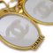 Chanel Mirror Earrings Clip-On Gold 29136, Set of 2 2