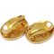 Chanel Ovale Ohrringe Clip-On Gold 2842/28 112217, 2er Set 3