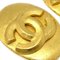 Chanel Ovale Ohrringe Gold Clip-On 96P 141308, 2er Set 2