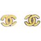 Piercing Earrings in Beige from Chanel, Set of 2 1