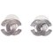 Piercing Earrings in Silver from Chanel, Set of 2 1