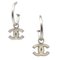 Piercing Earrings in Silver from Chanel, Set of 2, Image 1