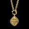 CHANEL Collar con colgante de cadena de oro y placa 123250, Imagen 1