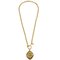 CHANEL Plate Gold Chain Pendant Necklace 123250 2