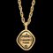 CHANEL Plate Gold Chain Pendant Necklacee 123251 1