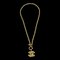 CHANEL Quilted CC Gold Chain Pendant Necklace 3857 65491 1