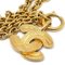 Quilted CC Gold Chain Pendant Necklace from Chanel 3