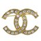 Rhinestone Brooch Pin in Gold from Chanel, Image 1