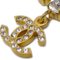 CHANEL Rhinestone Chain Bracelet Gold 95A 120667 3