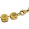 CHANEL Rhinestone Chain Bracelet Gold 95P 141327 4