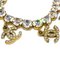 CHANEL Rhinestone Chain Bracelet Gold 95P 141327 3