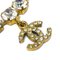 CHANEL Rhinestone Chain Bracelet Gold 95P 141327 2