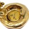 Chanel Rhinestone Dangle Earrings Clip-On Gold 113105, Set of 2, Image 4