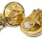 Chanel Rhinestone Dangle Earrings Clip-On Gold 113105, Set of 2, Image 3