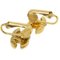 Chanel Rhinestone Earrings Clip-On Gold 2092 112257, Set of 2, Image 3