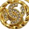 Rhinestone Earrings in Gold from Chanel, Set of 2 2