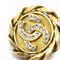 Aretes de diamantes de imitación de oro de Chanel. Juego de 2, Imagen 3