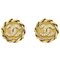 Rhinestone Earrings in Gold from Chanel, Set of 2, Image 1