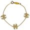 Rhinestone Gold Chain Bracelet from Chanel 1