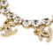 CHANEL Rhinestone Gold Chain Bracelet 95A 99864 3