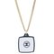 Rhinestone Gold Chain Pendant Necklace from Chanel 1