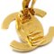 Goldene Strass Turnlock Clip-On Ohrringe von Chanel, 2 . Set 4