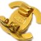 Goldene Strass Turnlock Clip-On Ohrringe von Chanel, 3 . Set 4