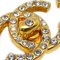 Goldene Strass Turnlock Clip-On Ohrringe von Chanel, 5 . Set 2