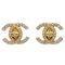 Rhinestone Turnlock Clip-On Gold Earrings from Chanel, Set of 5 1