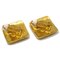 Chanel Rhombus Earrings Clip-On Gold 96P 03354, Set of 2, Image 3