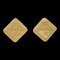 Chanel Rhombus Piercing Ohrringe Gold 99A 131668, 2 . Set 1