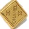 Chanel Rhombus Piercing Earrings Gold 99A 131668, Set of 2, Image 2