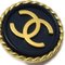 Chanel Button Earrings Black 95P 110788, Set of 2 2