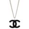 Silver Chain Necklace Pendant from Chanel 1