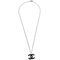Silver Chain Necklace Pendant from Chanel 2