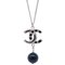 Silver Chain Necklace Pendant from Chanel 1