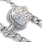 Silver Rhinestone Chain Necklace Pendant from Chanel 4