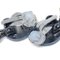 Chanel Silver Dangle Earrings Clip-On 95P 123223, Set of 2 3