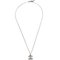 Silver Rhinestone Chain Necklace Pendant from Chanel 2