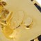 Chanel Quadratische Leder Ohrringe Clip-On Gold 26 122679, 2 . Set 4