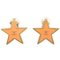 Clip-On Orange Star Earrings from Chanel, Set of 3, Image 1
