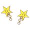 Star Piercing Earrings from Chanel, Set of 2, Image 1
