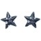 Clip-On Black Star Earrings from Chanel, Set of 7 1