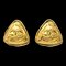 Chanel Triangle Earrings Clip-On Gold 131703, Set of 2 1