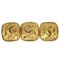 Dreifache CC Brosche in Gold von Chanel 1