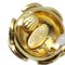 Chanel Dreifach Cc Knopf Ohrringe Gold Clip-On 94A 66538, 2er Set 4