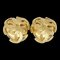 Chanel Triple Cc Button Earrings Gold Clip-On 94A 66538, Set of 2 1