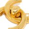 Gold Turnlock Brooch from Chanel 2
